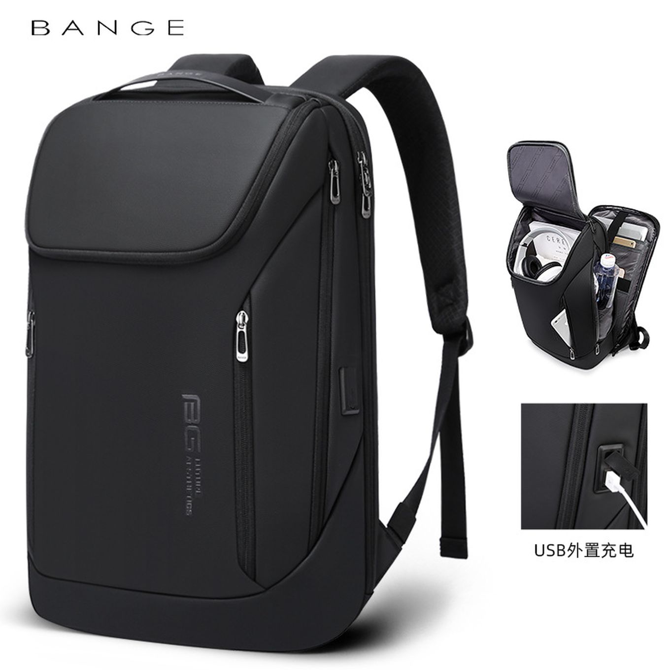 BANGE新款双肩包男商务背包韩版大容量电脑旅行男士背包backpack
